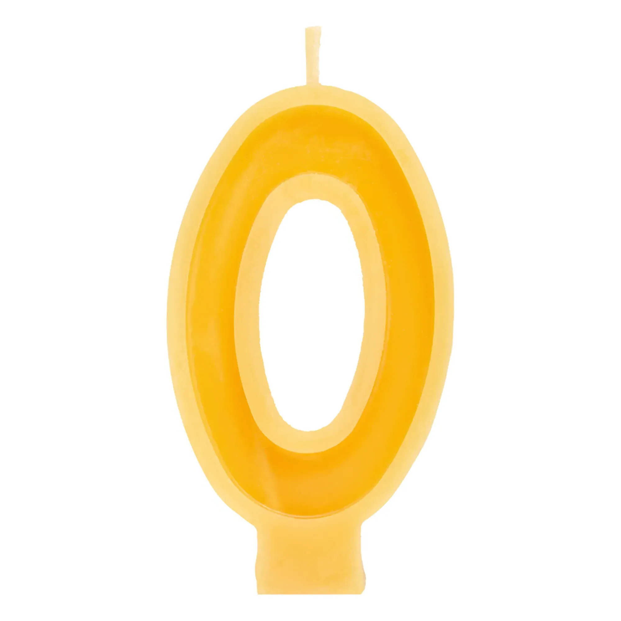 Beeswax Birthday Candle Number 0 - Orange product