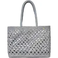 Syros Iraca Small Basket Bag - Grey alternate view
