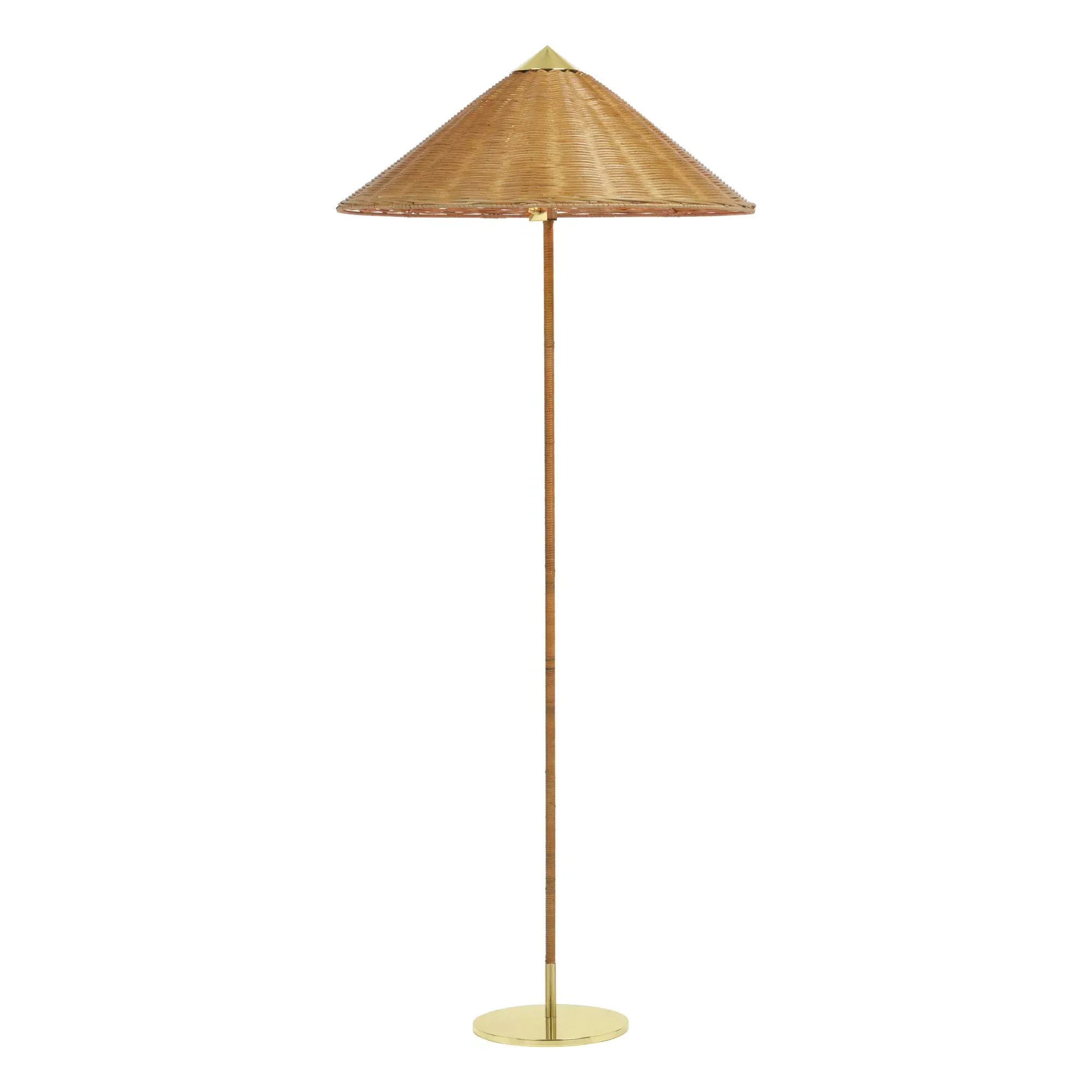 9602 Paavo Tynell Floor Lamp - Natural, Rattan product