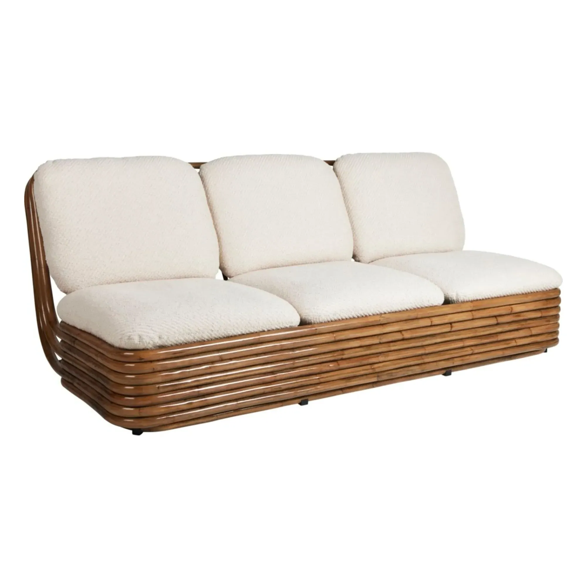 Bohemian 72 Gabriella Crespi 3-Seater Sofa - White, Bouclé alternate view