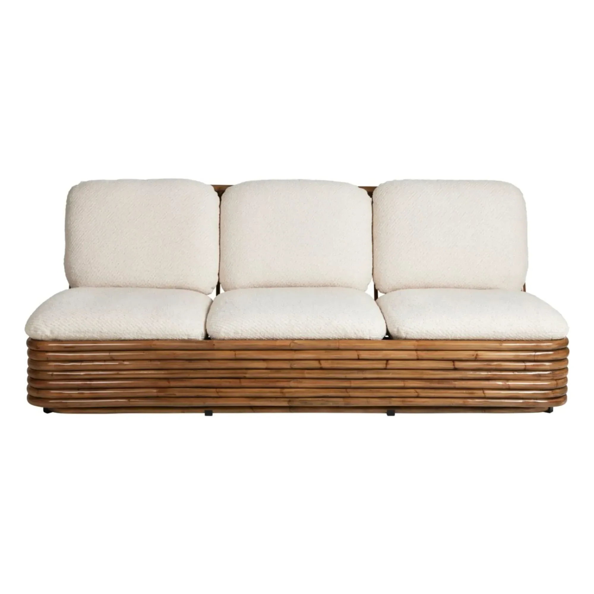 Bohemian 72 Gabriella Crespi 3-Seater Sofa - White, Bouclé product