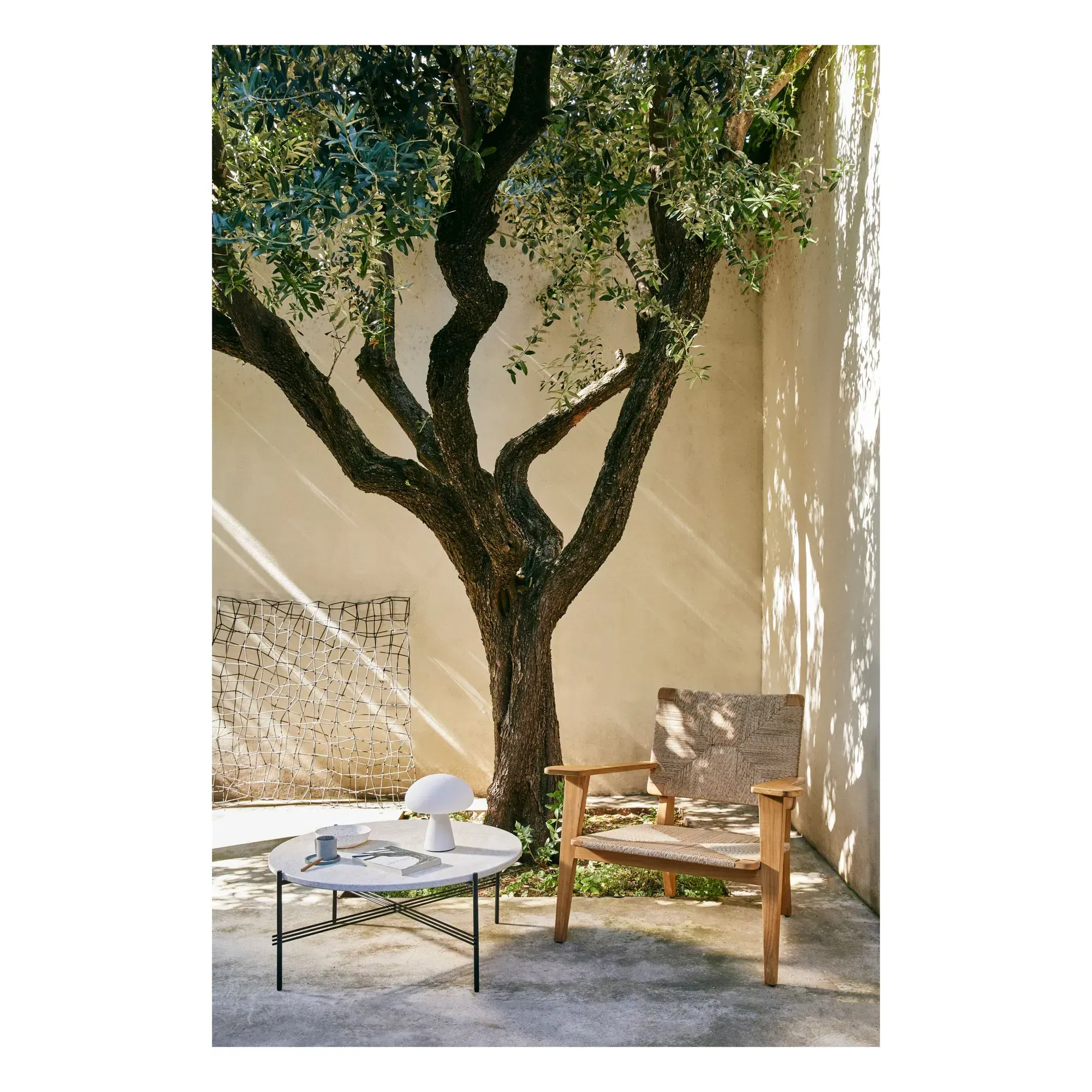 F-Chair by Marcel Gascoin Outdoor Lounge Chair - Natural, Teak alternate view