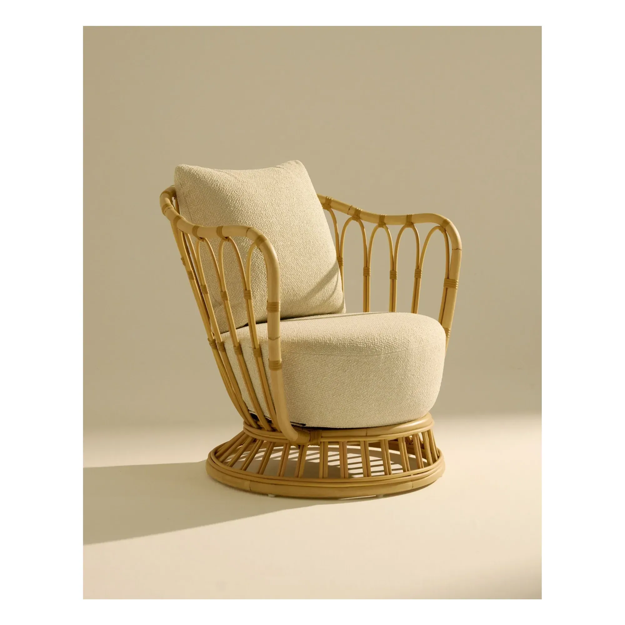 Grace Outdoor Lounge Chair - Natural, Synthetic Rattan alternate view