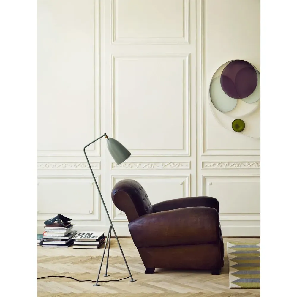 Gräshoppa by Greta M. Grossman Floor Lamp - Grey Blue, Steel alternate view
