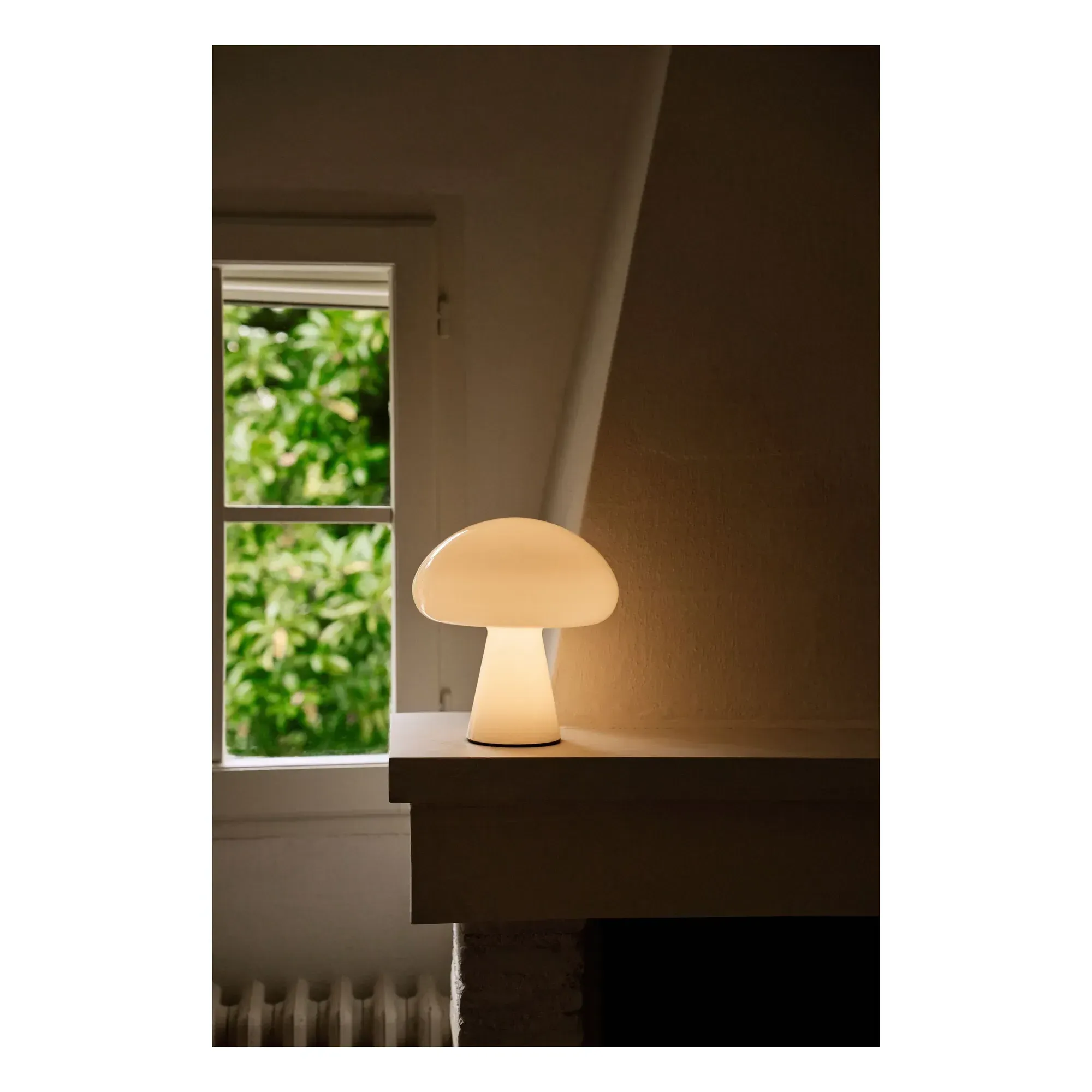 Obello Bill Curry Table Lamp - White, Frosted Glass alternate view