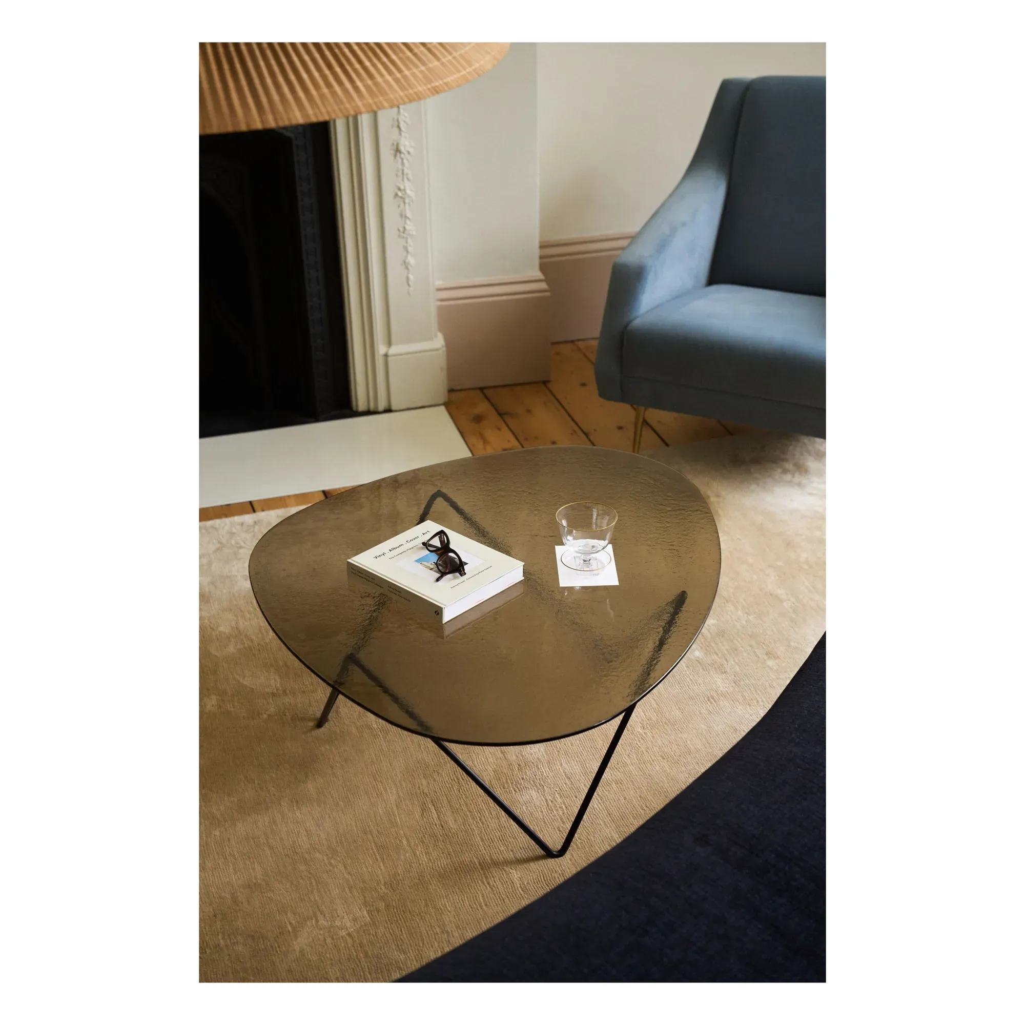 Pedrera Coffee Table by Corsini & Ruiz Millet - Bronze, Glass alternate view
