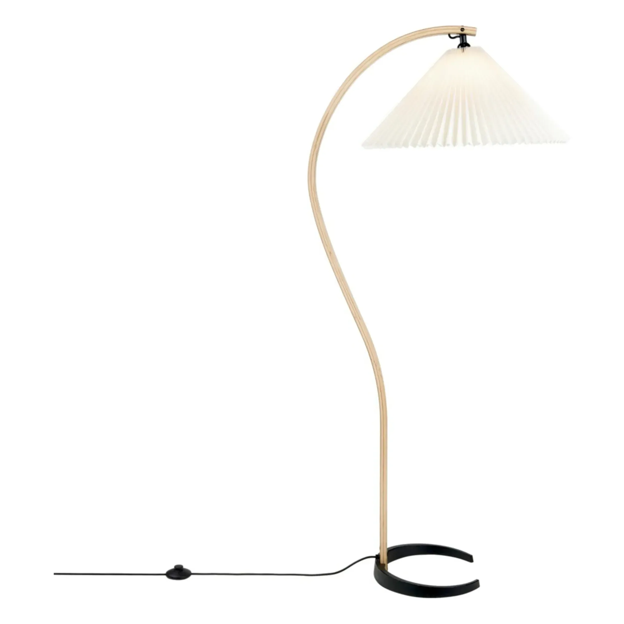 Timberline by Mads Caprani Floor Lamp - White, Oak Wood product