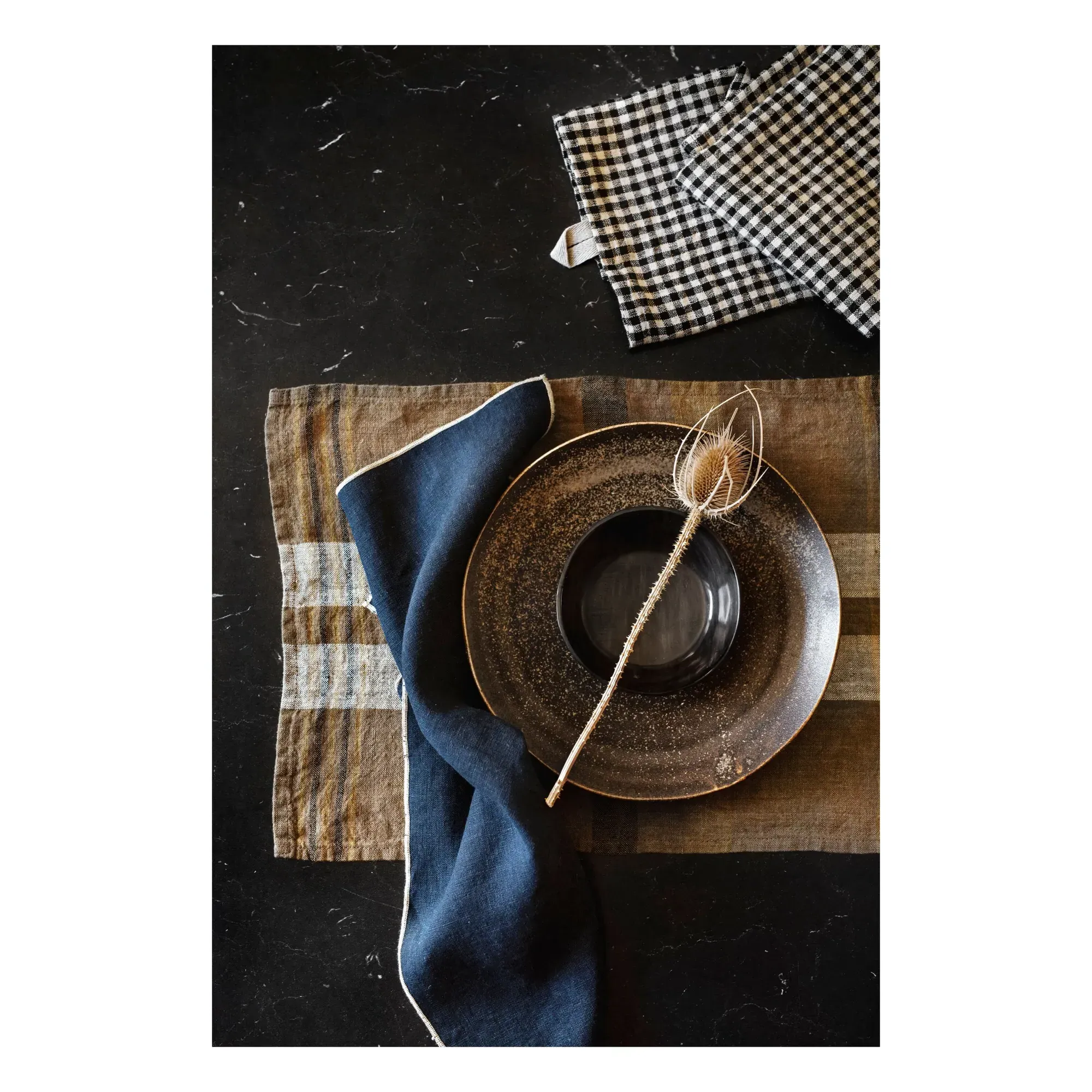 Aalborg Placemat - Khaki, Linen and Cotton alternate view