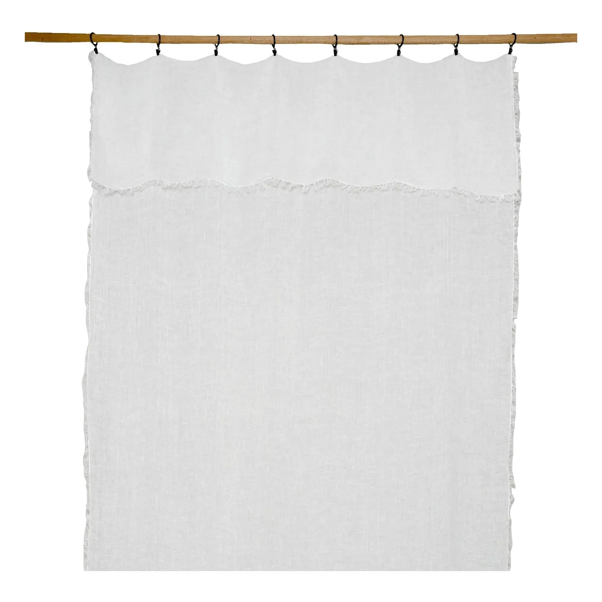 Bergamo Curtain Panel - White, Linen product