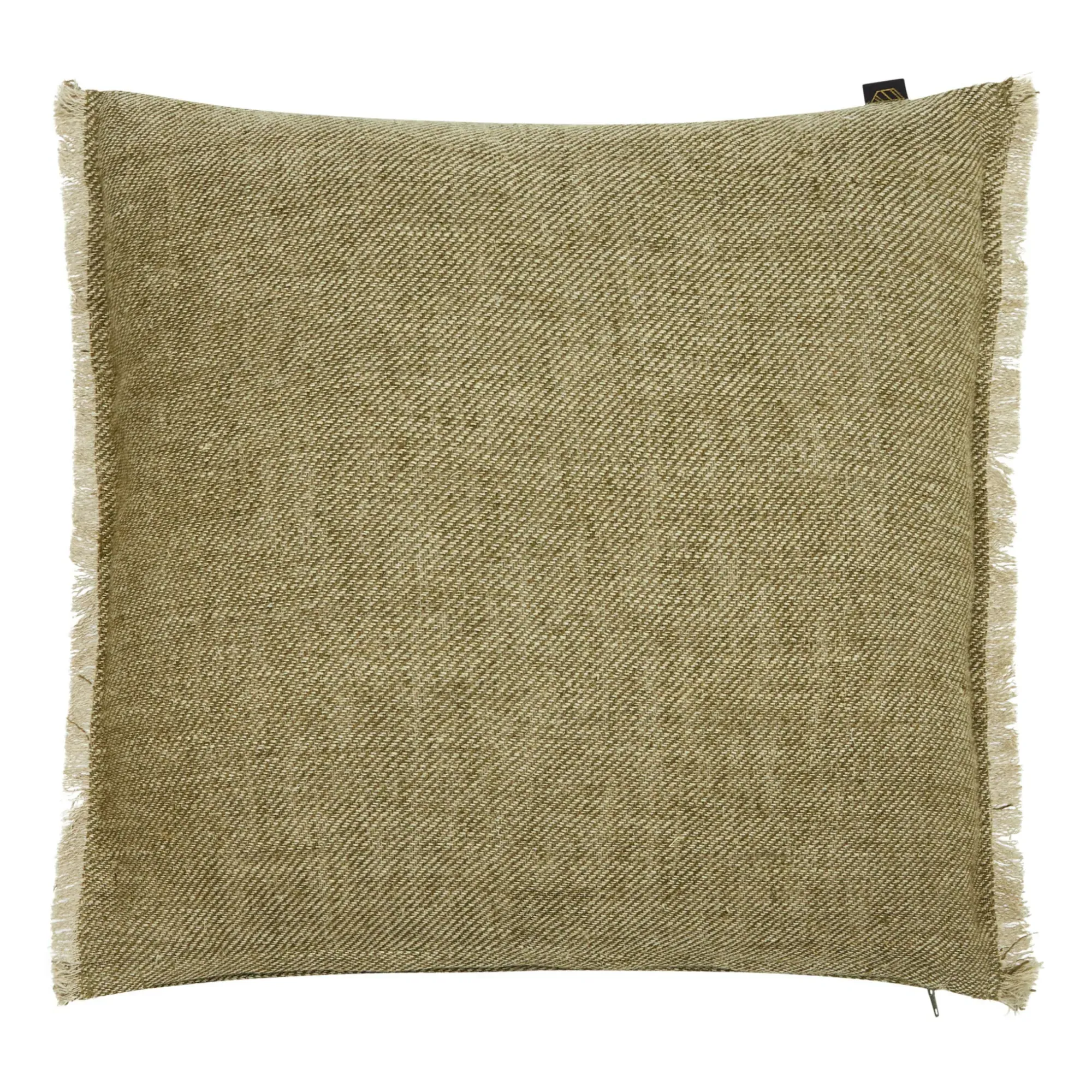 Cuba Cushion Cover - Olive, Linen alternate view