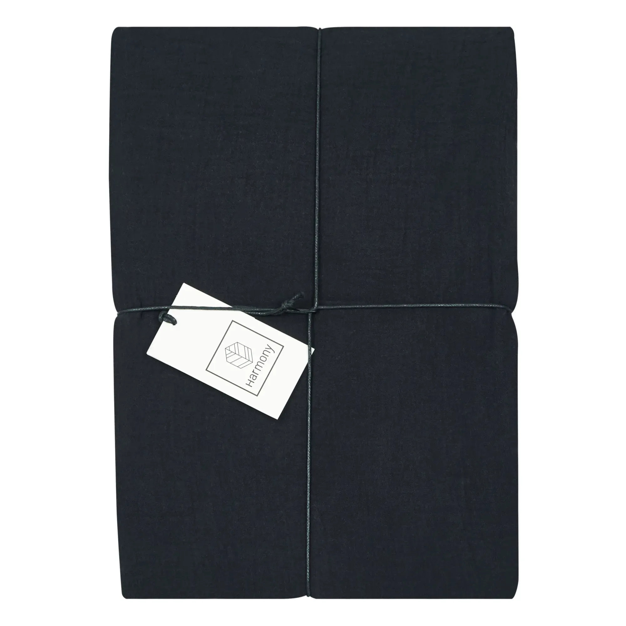 Dili Cotton Voile Fitted Sheet - Black alternate view