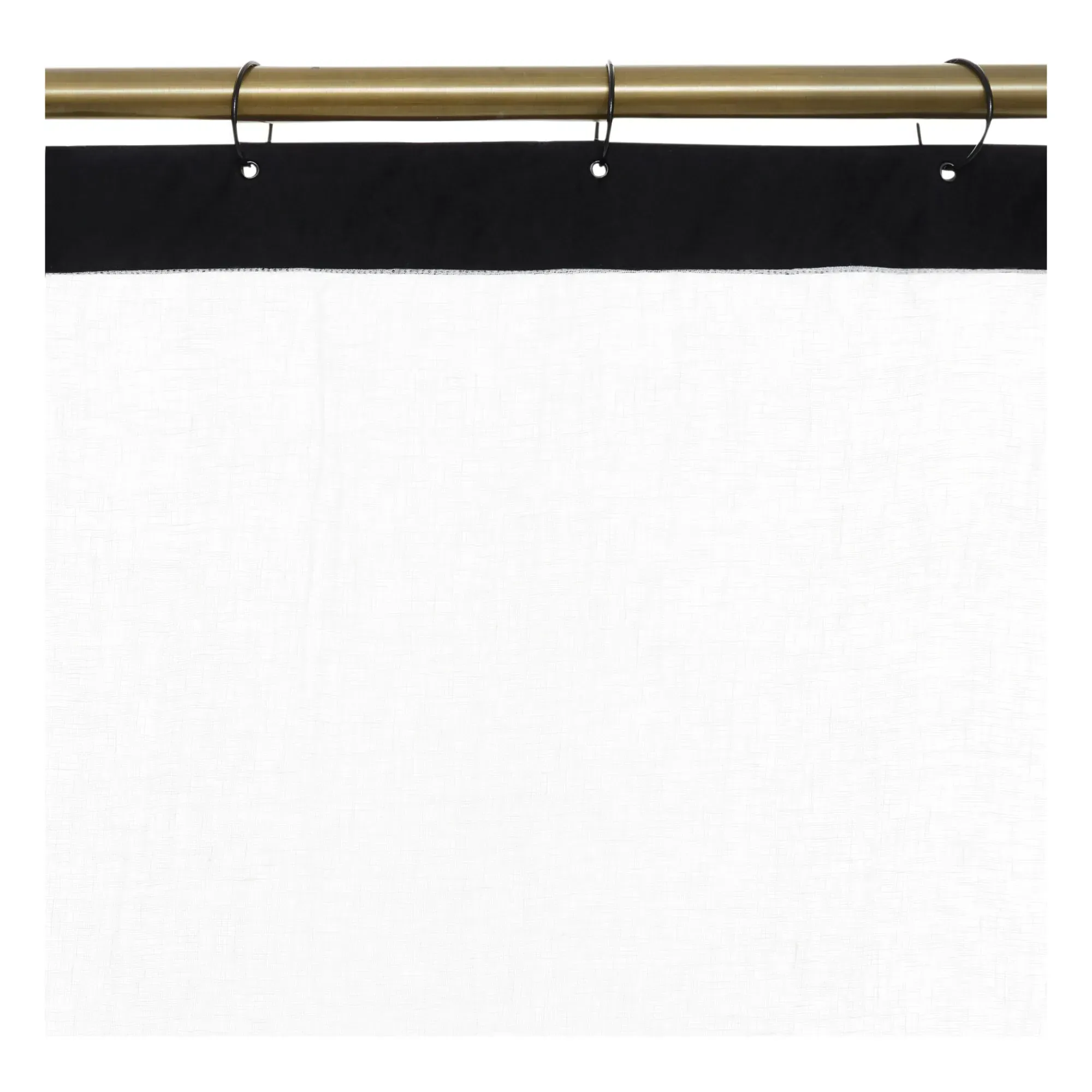 Lazzo Eyelet Curtain - White, Linen alternate view