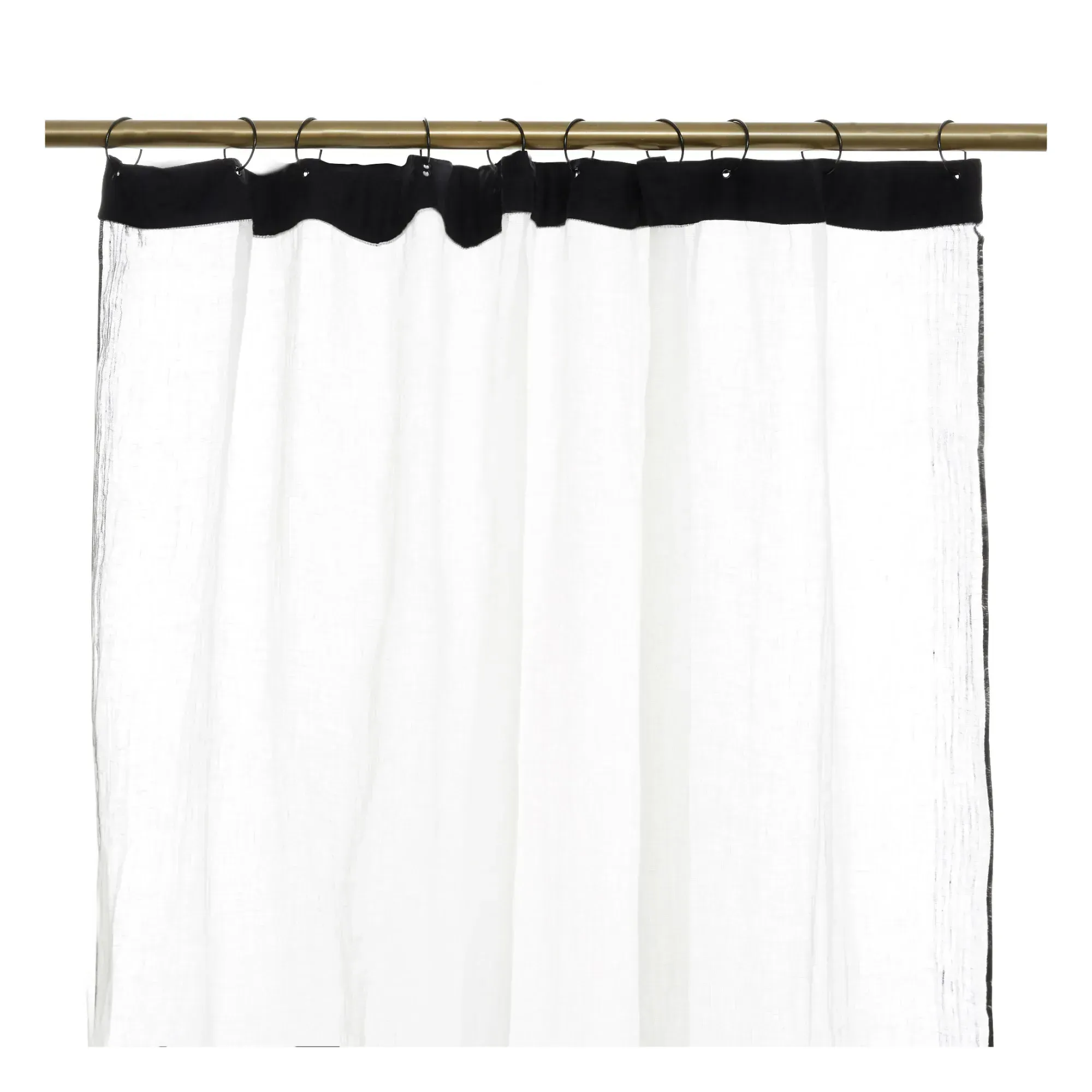 Lazzo Eyelet Curtain - White, Linen product