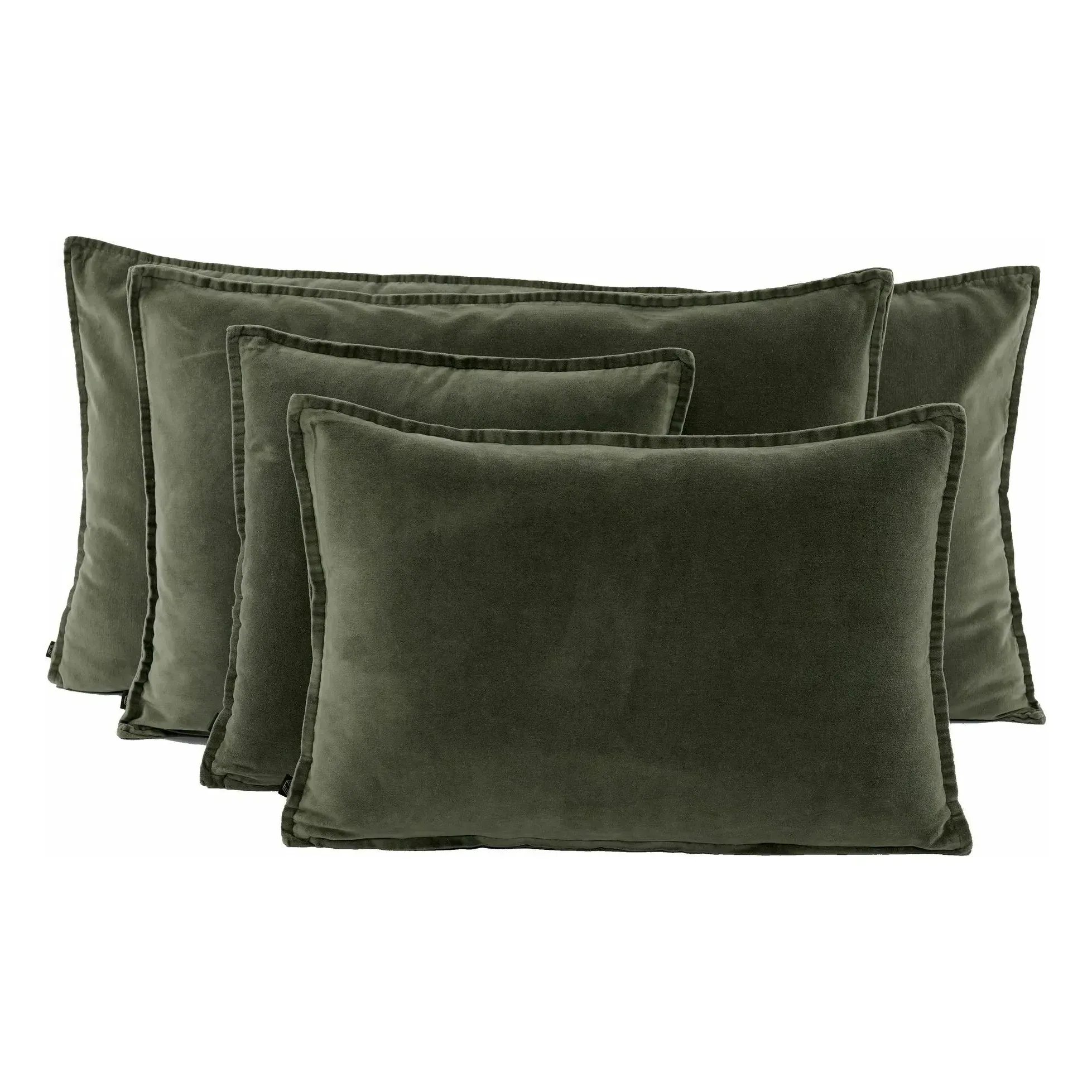 Manhattan Velvet Cushion Cover - Khaki, Cotton product