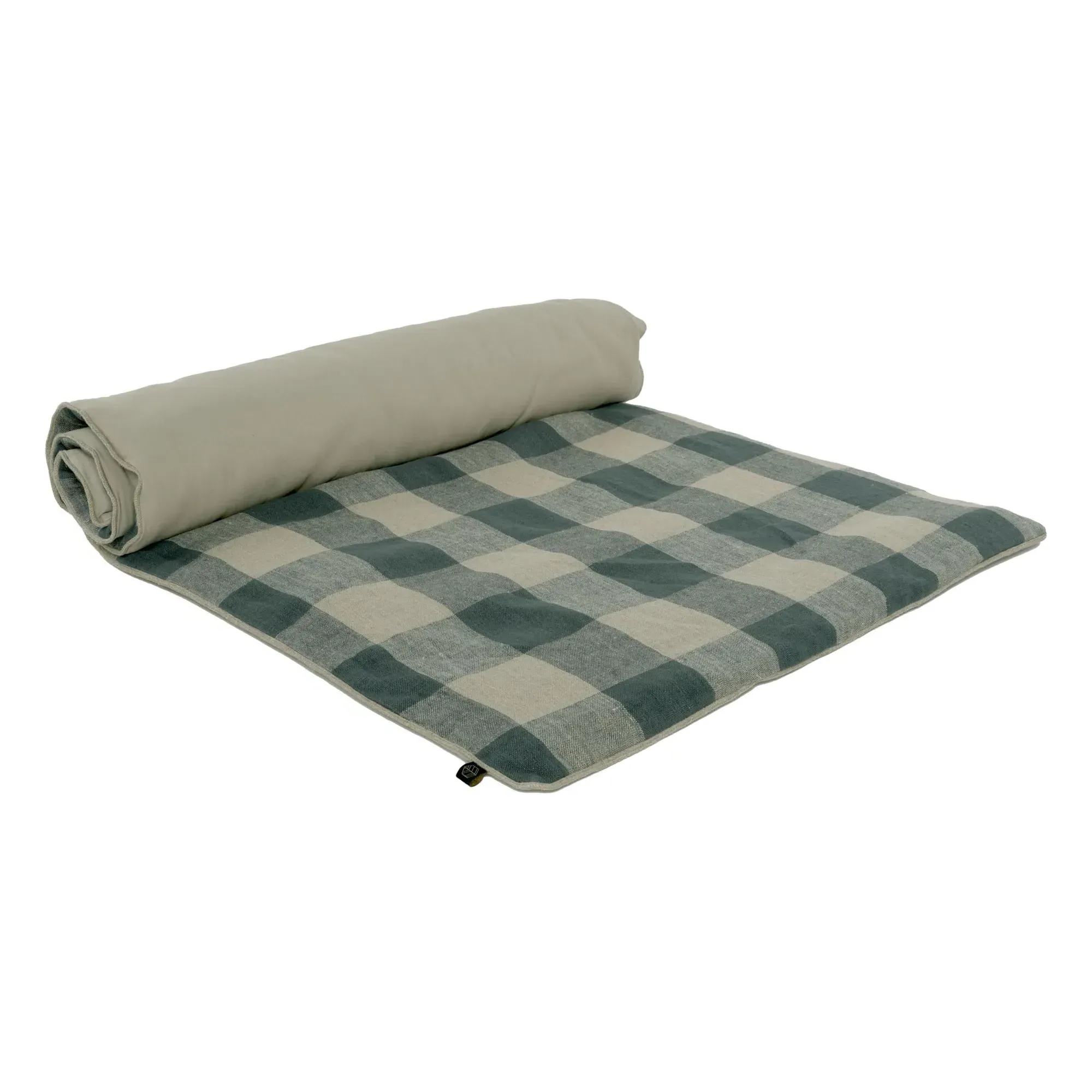Palma Quilt Cover - Blue, Washed Linen product