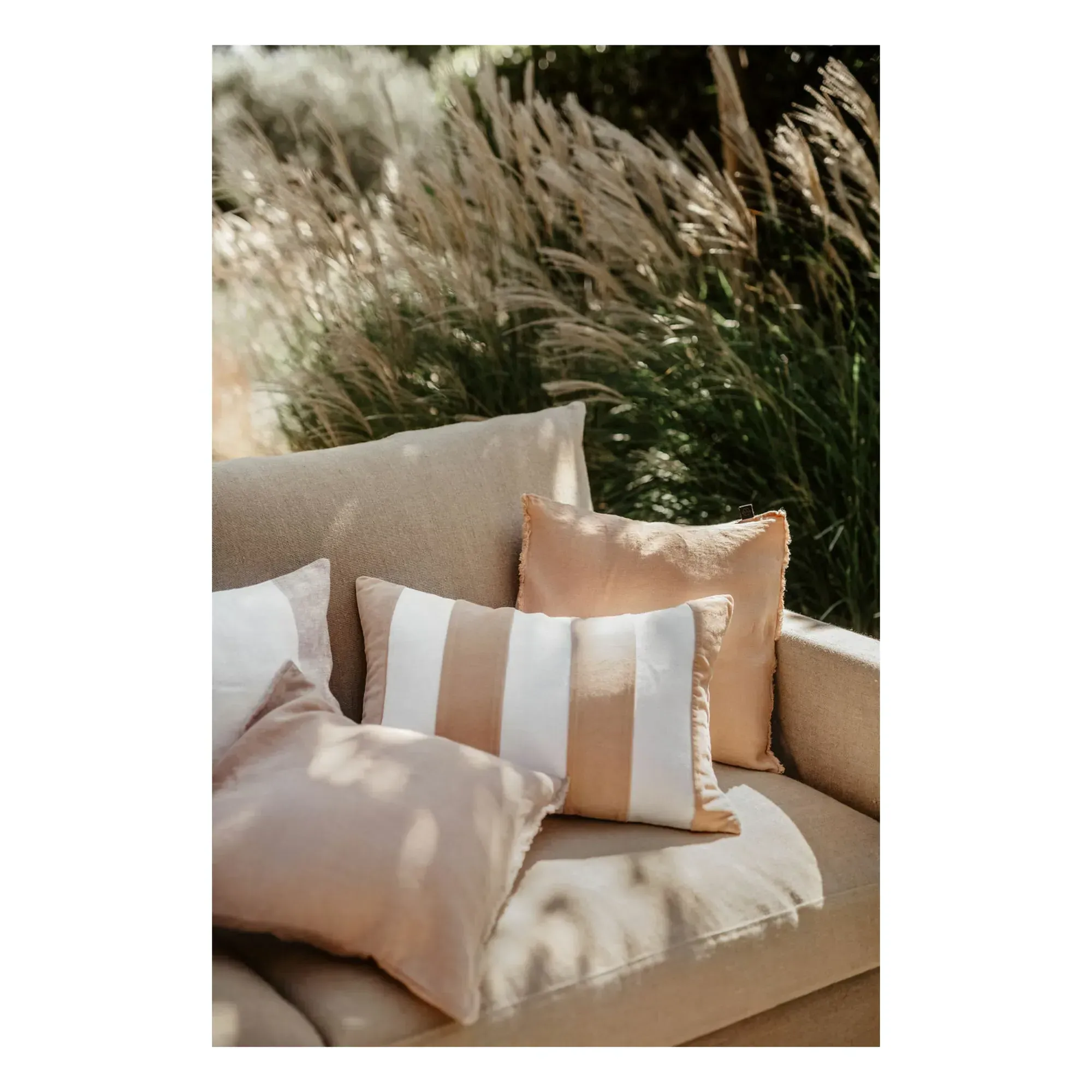 Perth Cushion Cover - Powder Pink, Linen alternate view