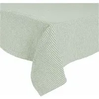 Piana II Gingham Tablecloth - Almond Green, Linen Cotton alternate view