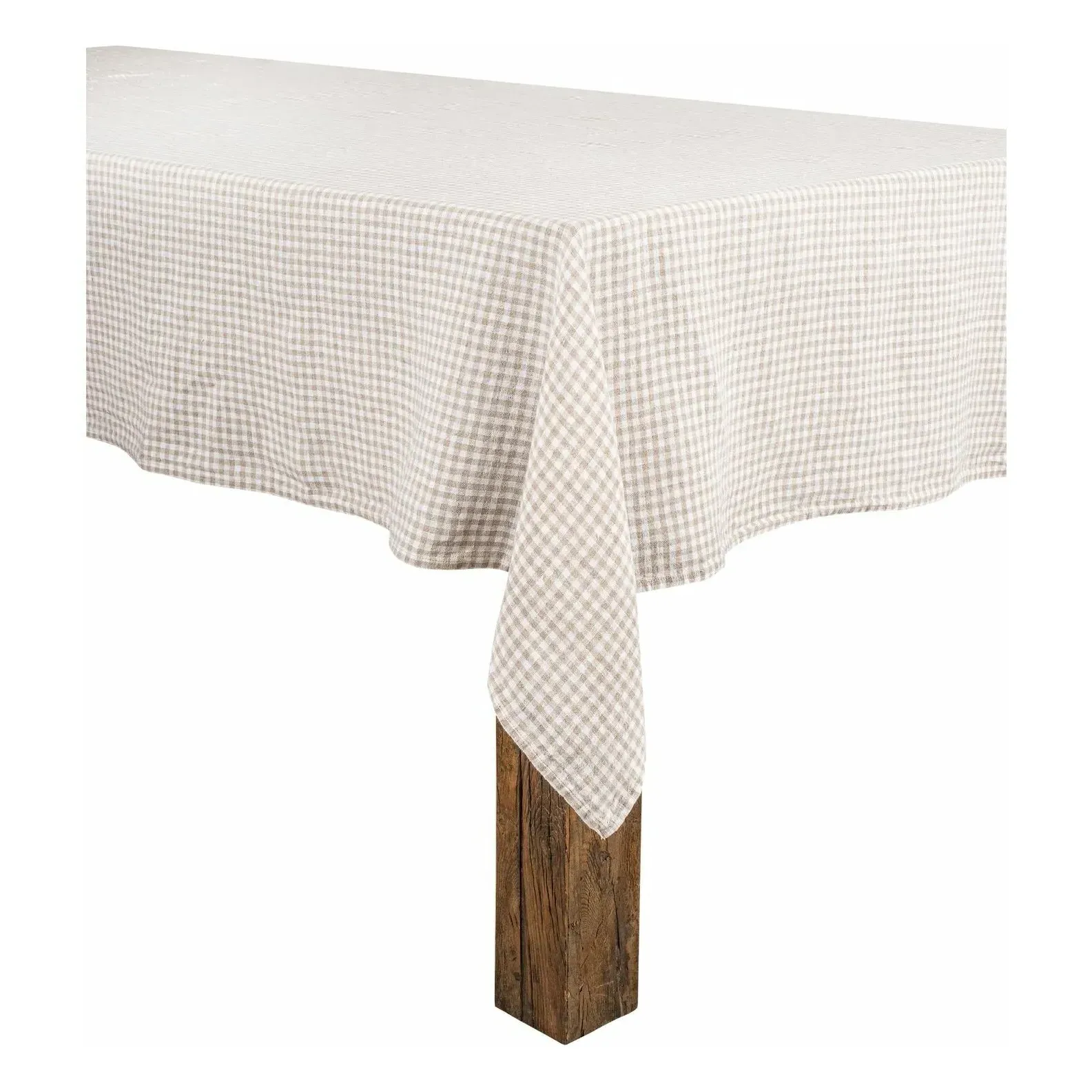 Piana II Gingham Tablecloth - Linen product