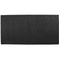 Relief Pattern Bath Mat - Black, Cotton alternate view