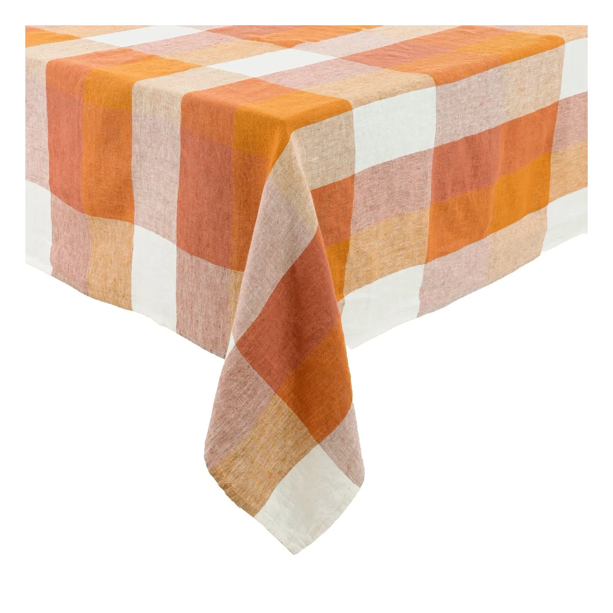 Tenerife Tablecloth - Terracotta, Linen product