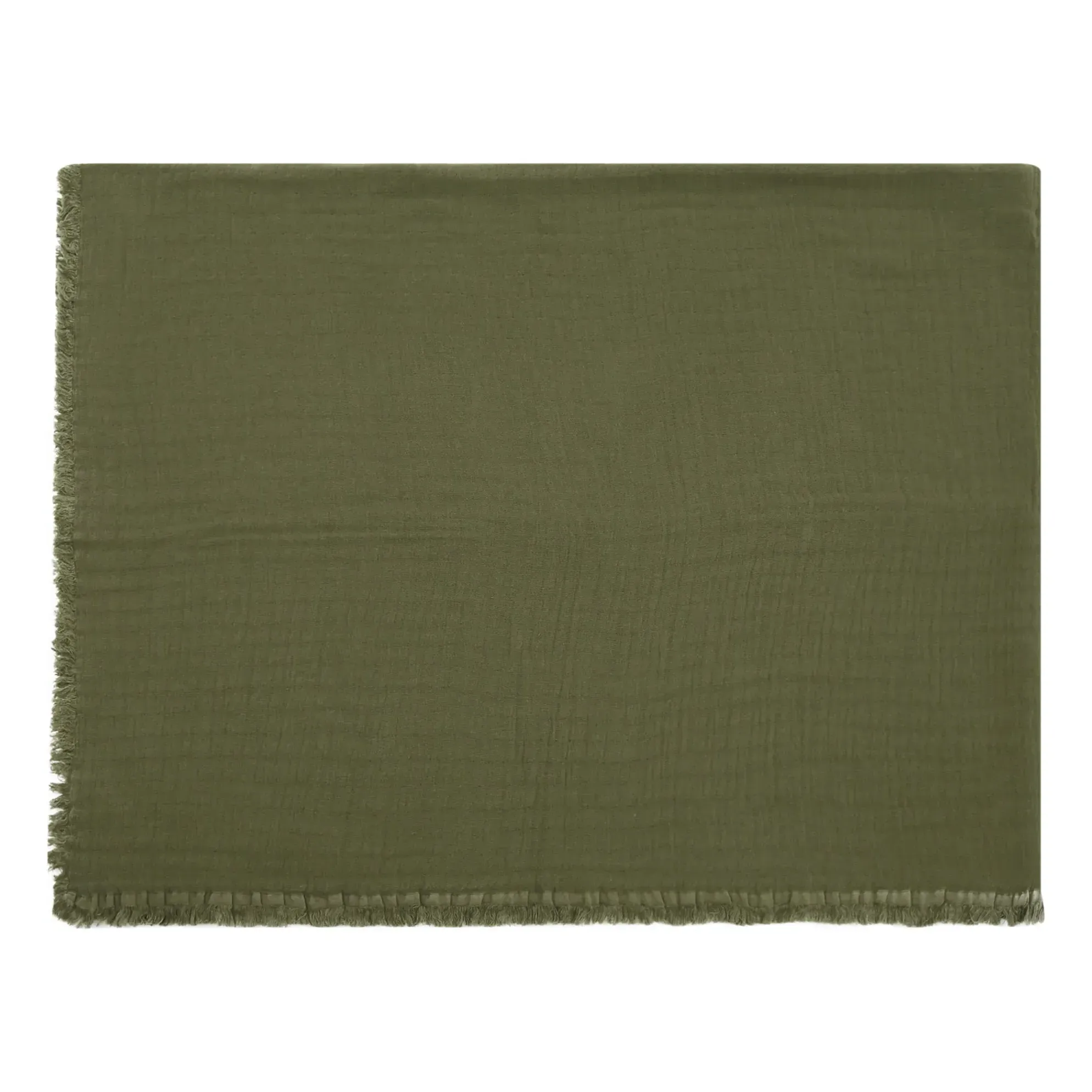 Vanly Cotton Muslin Throw Blanket - Khaki alternate view