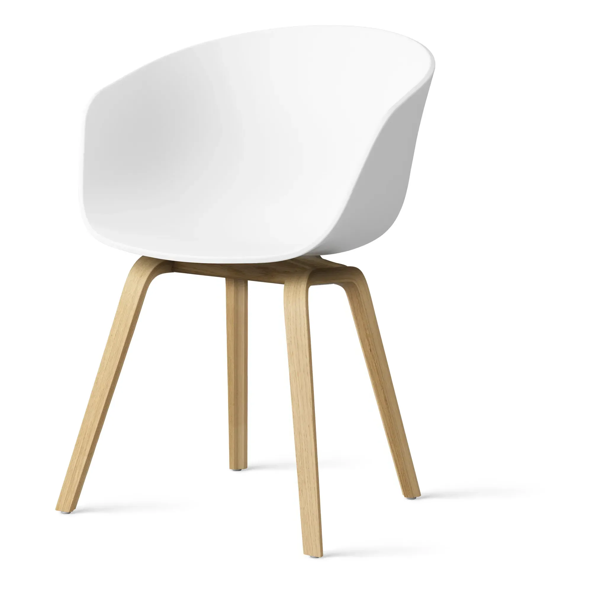AAC22 Chair with Armrests - White, Polypropylene product