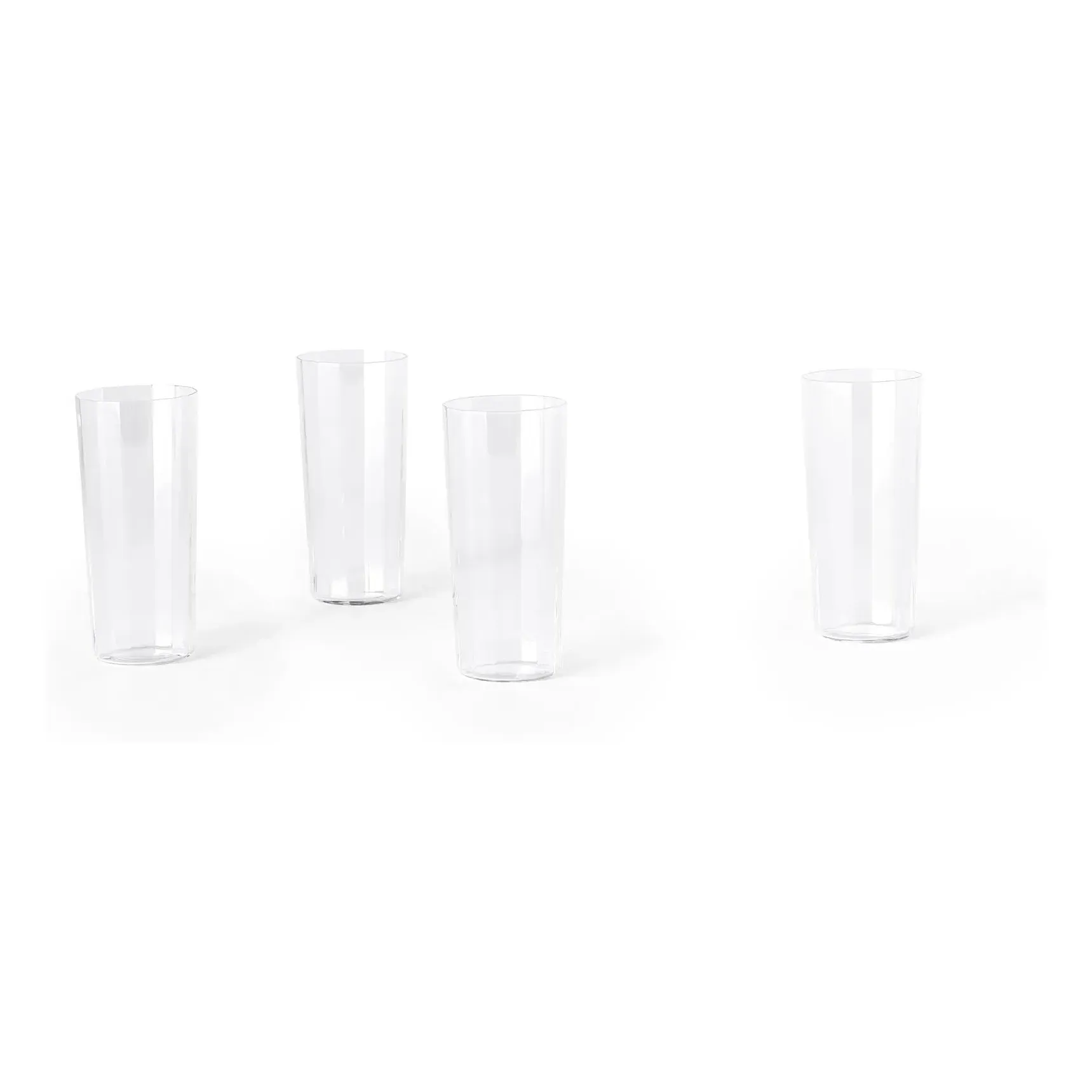 Angle Glasses Set of 4 - Transparent, Crystalline Glass product