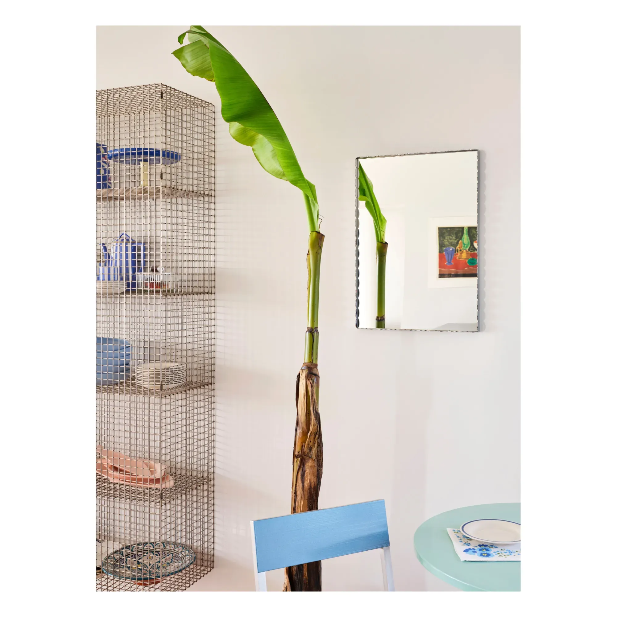 Arcs by Muller Van Severen Wall Mirror - Steel Grey, Stainless Steel alternate view