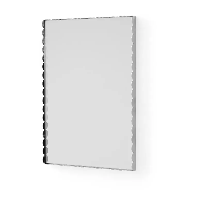 Arcs by Muller Van Severen Wall Mirror - Steel Grey, Stainless Steel product