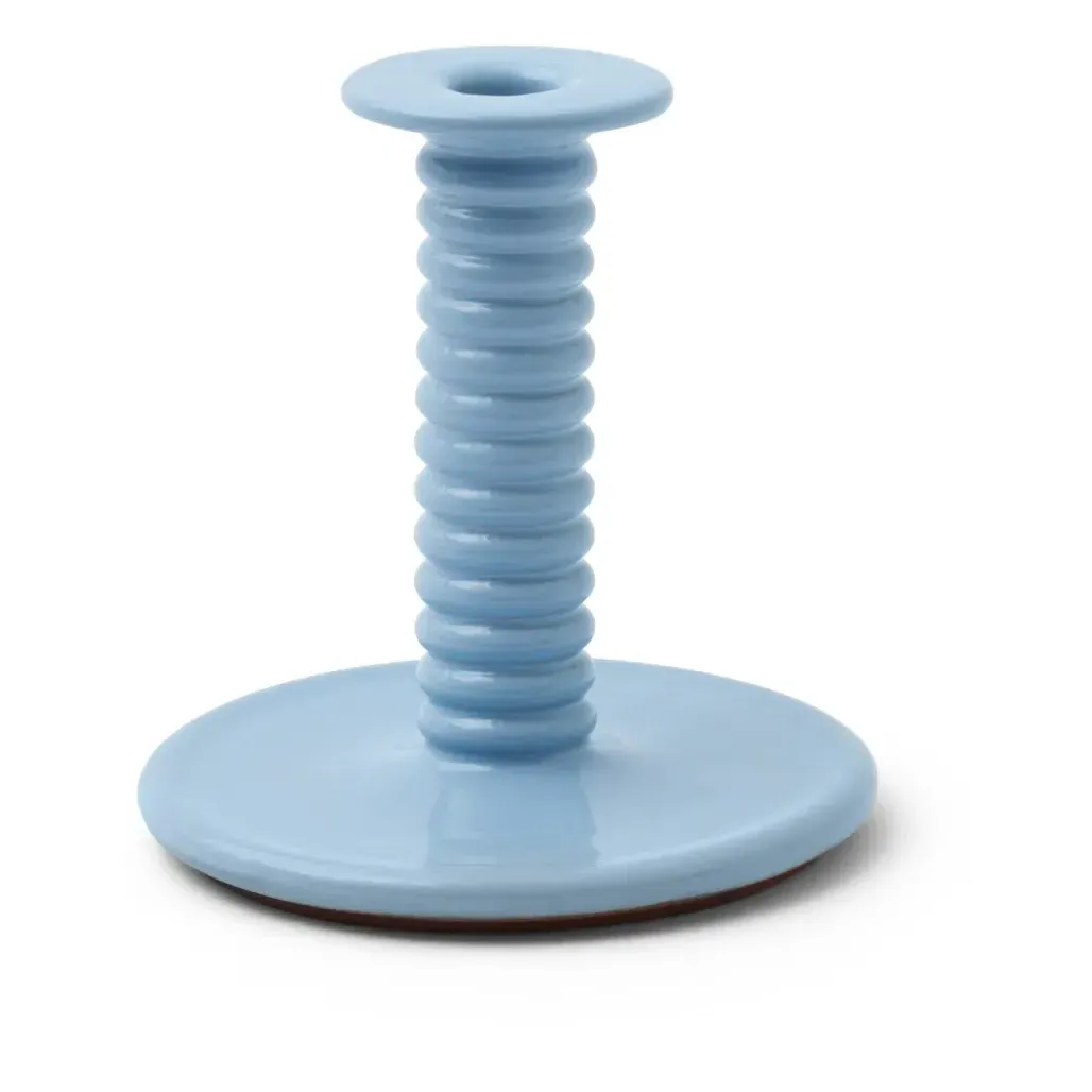 Barro by Rui Pereira Candlestick - Light Blue, Terracotta product