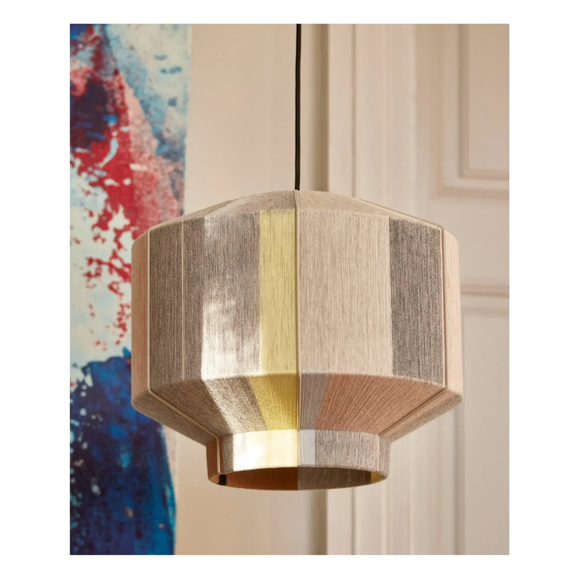 Bonbon Shade 380 Lampshade - Heather Beige, Wool alternate view