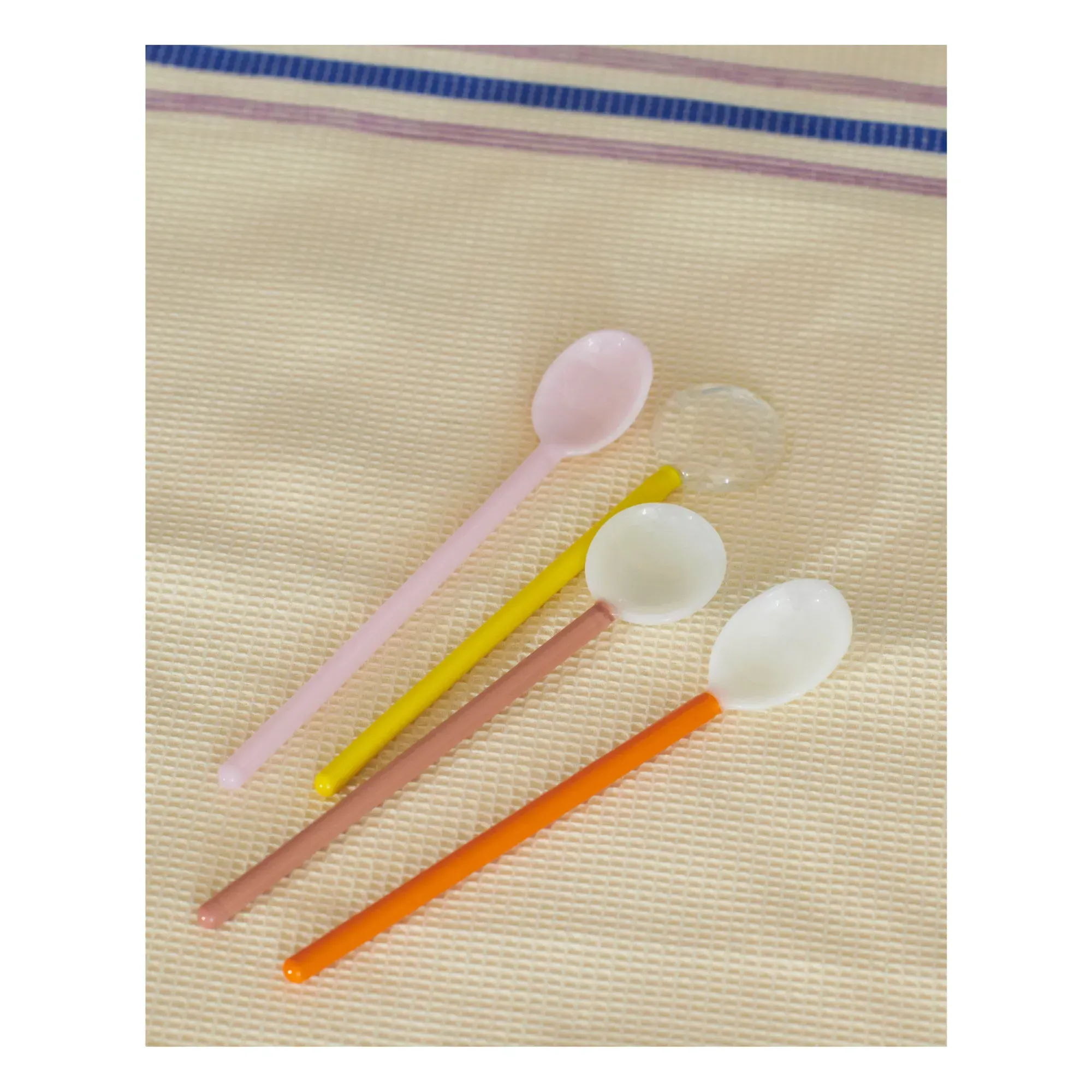 Borosilicate Glass Spoons Set of 2 - Orange alternate view
