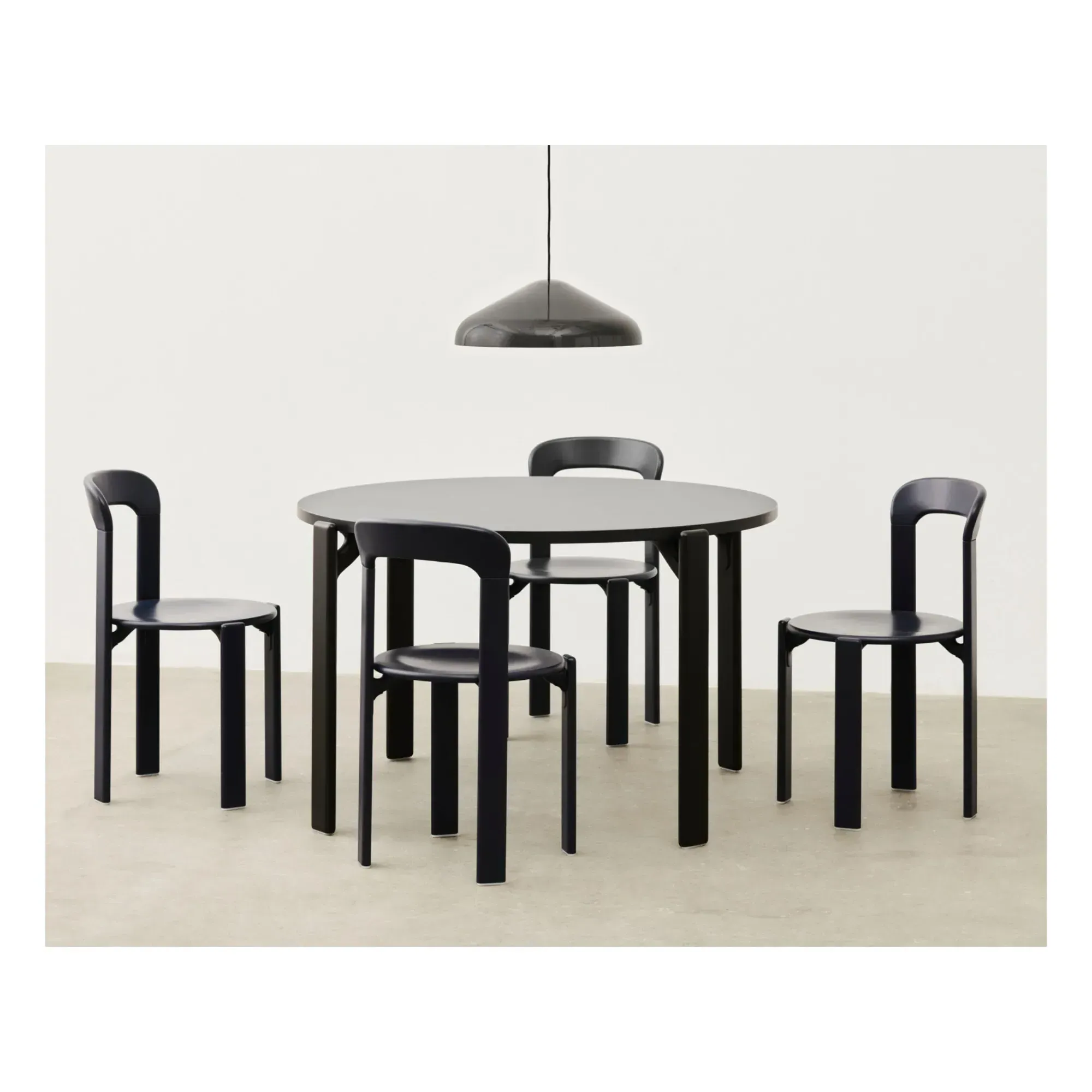 Bruno Rey Rey Stacking Chair - Black, Beech Wood alternate view