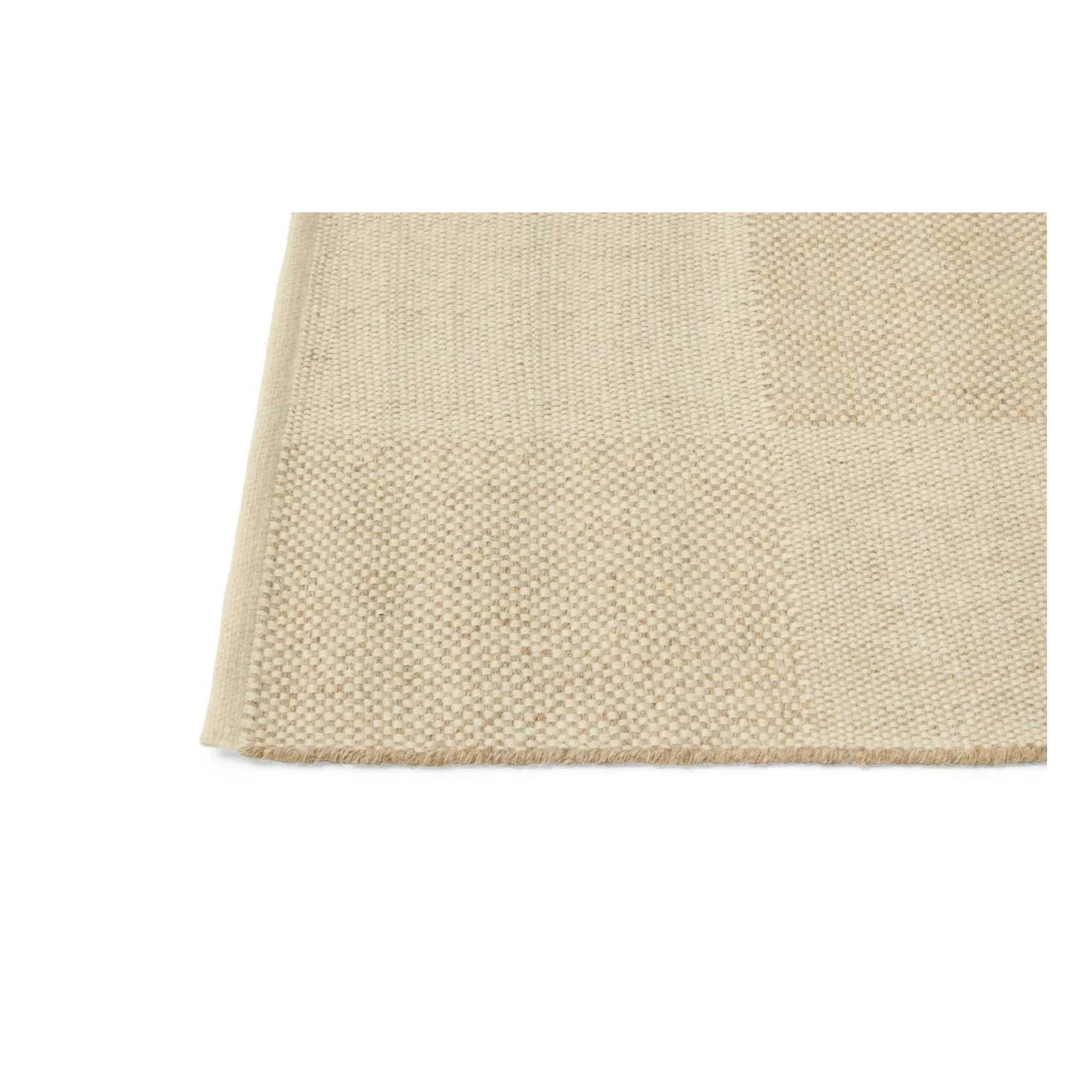 Check 140x200 Wool Mat - Sand alternate view