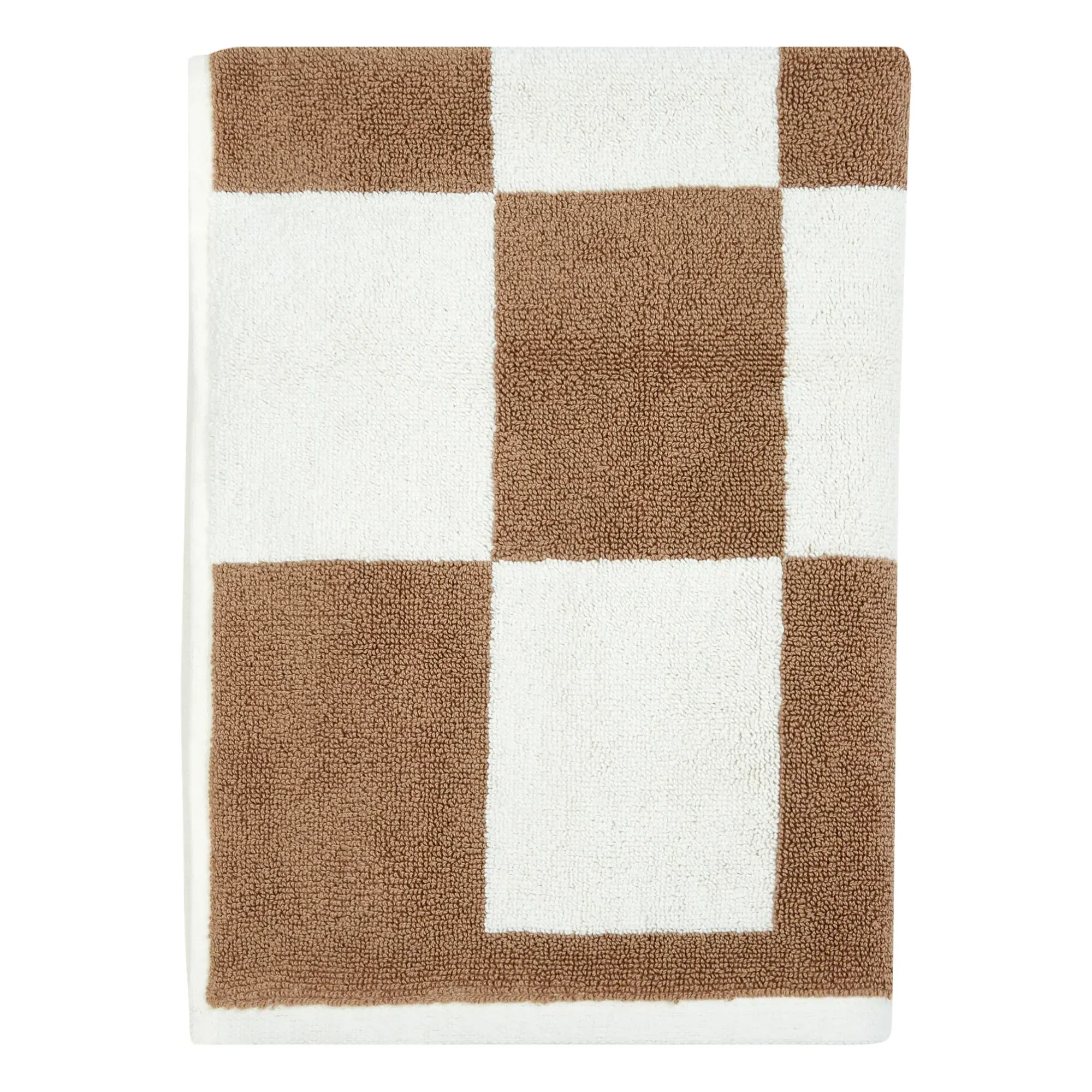 Check Bath Mat - Cappuccino, Cotton product
