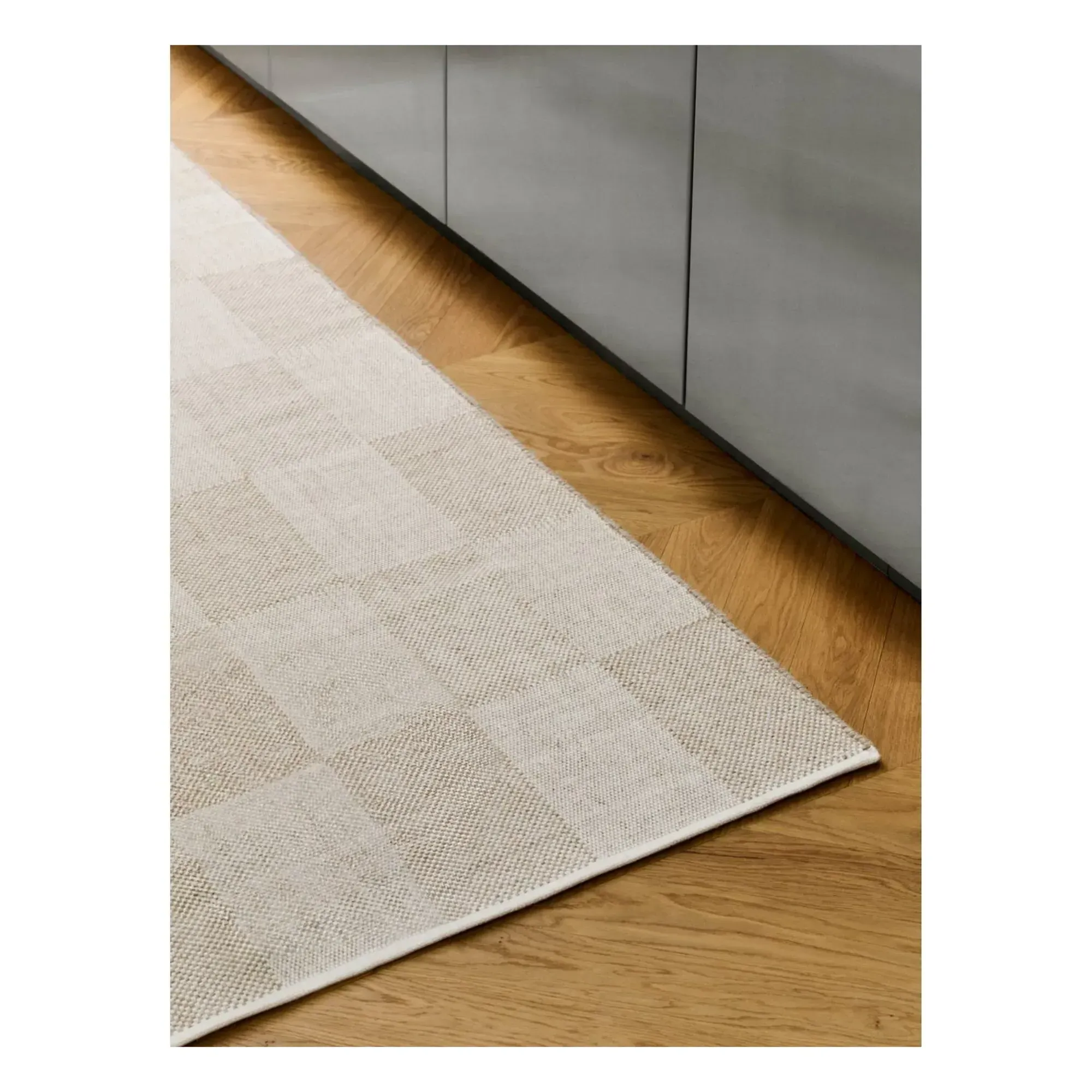 Check Mats Rug - Sand, Wool alternate view