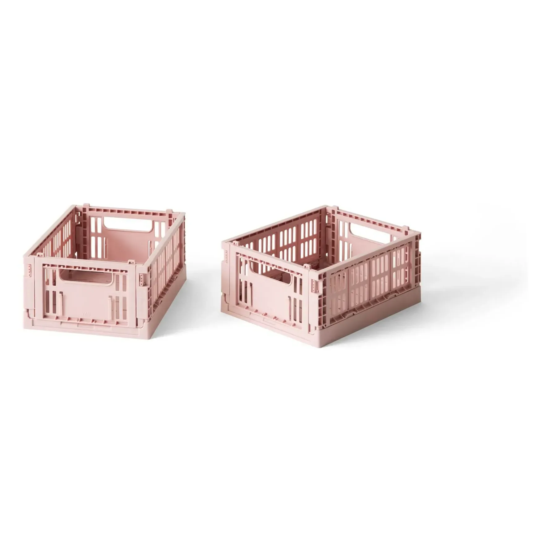 Colour Crate Mini Foldable Crates Set of 2 - Blush, Recycled PP product