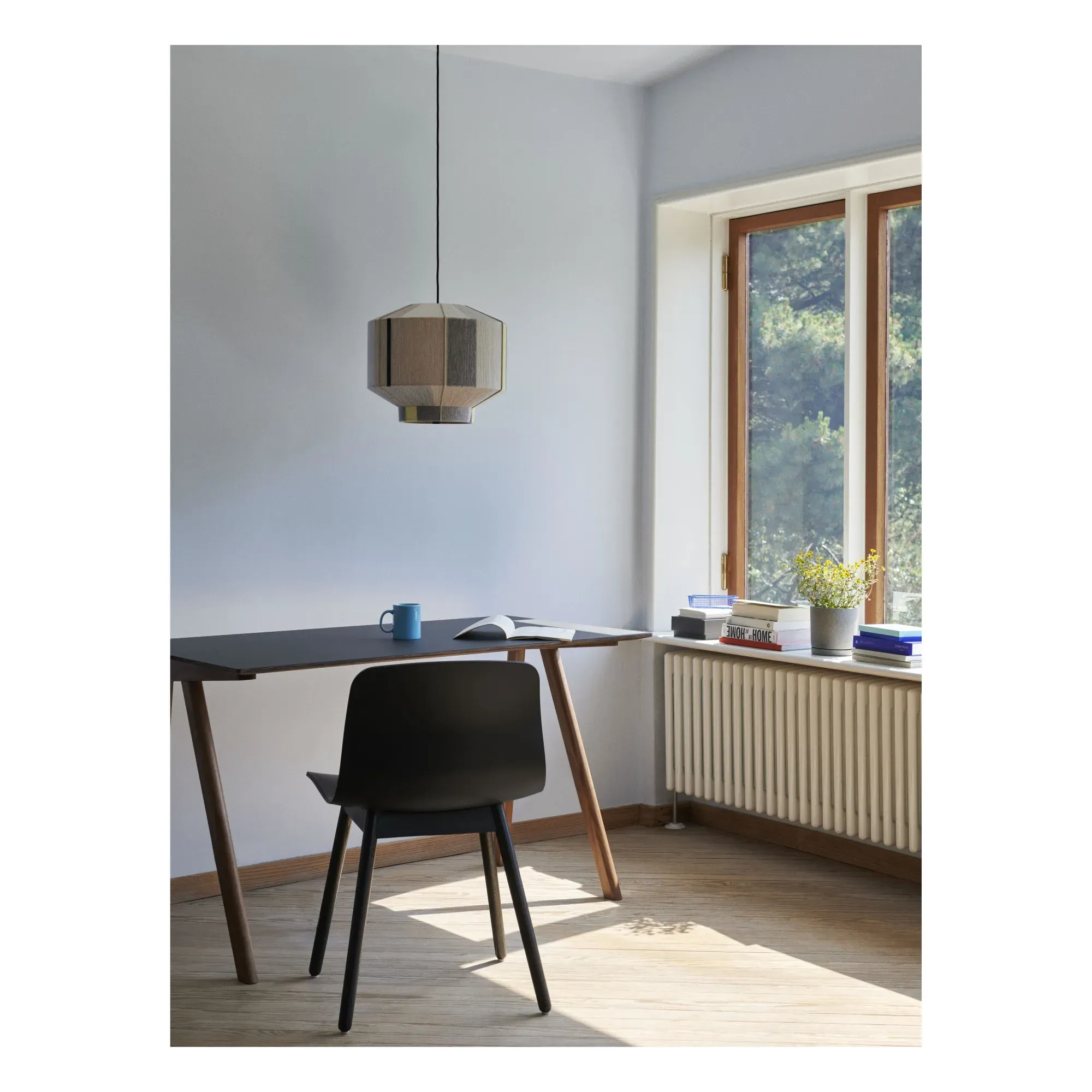 CPH 90 Bouroullec Desk - Black, Oak Linoleum alternate view