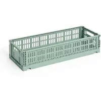 Crate Elongated Folding Crate - Sage, Recycled PP alternate view