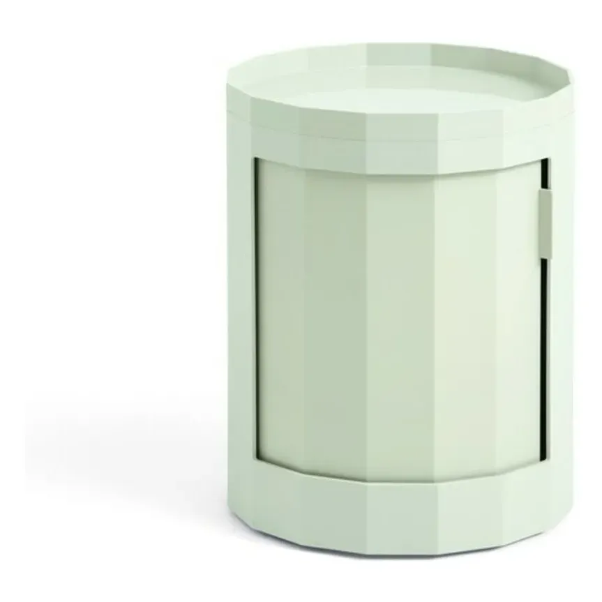 Facet Storage Unit with Revolving Door - Light Mint, ABS product