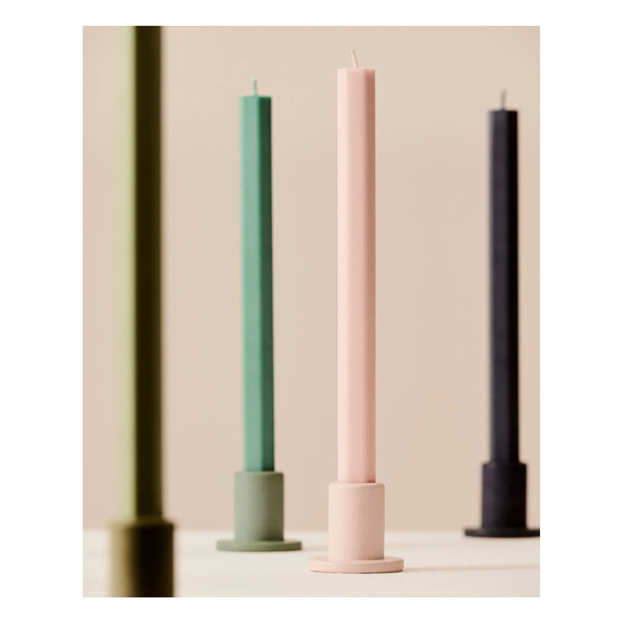 Hexagon Fresh Candles Set of 4 - Multicoloured, Stearin alternate view