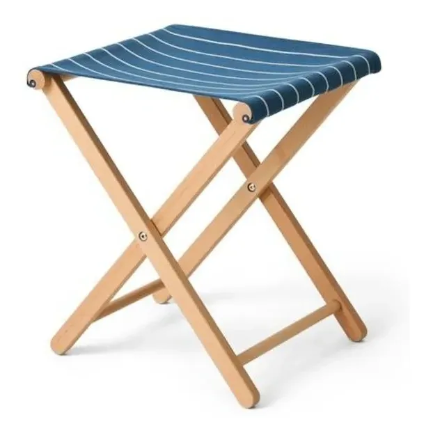 Jasper Morrison Outdoor Market Folding Stool - Blue, Beech product