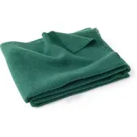 Mono Wool Throw - Green, Wool alternate view