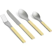 Muller Van Severen 4-Piece Cutlery Set - Yellow, Stainless Steel alternate view