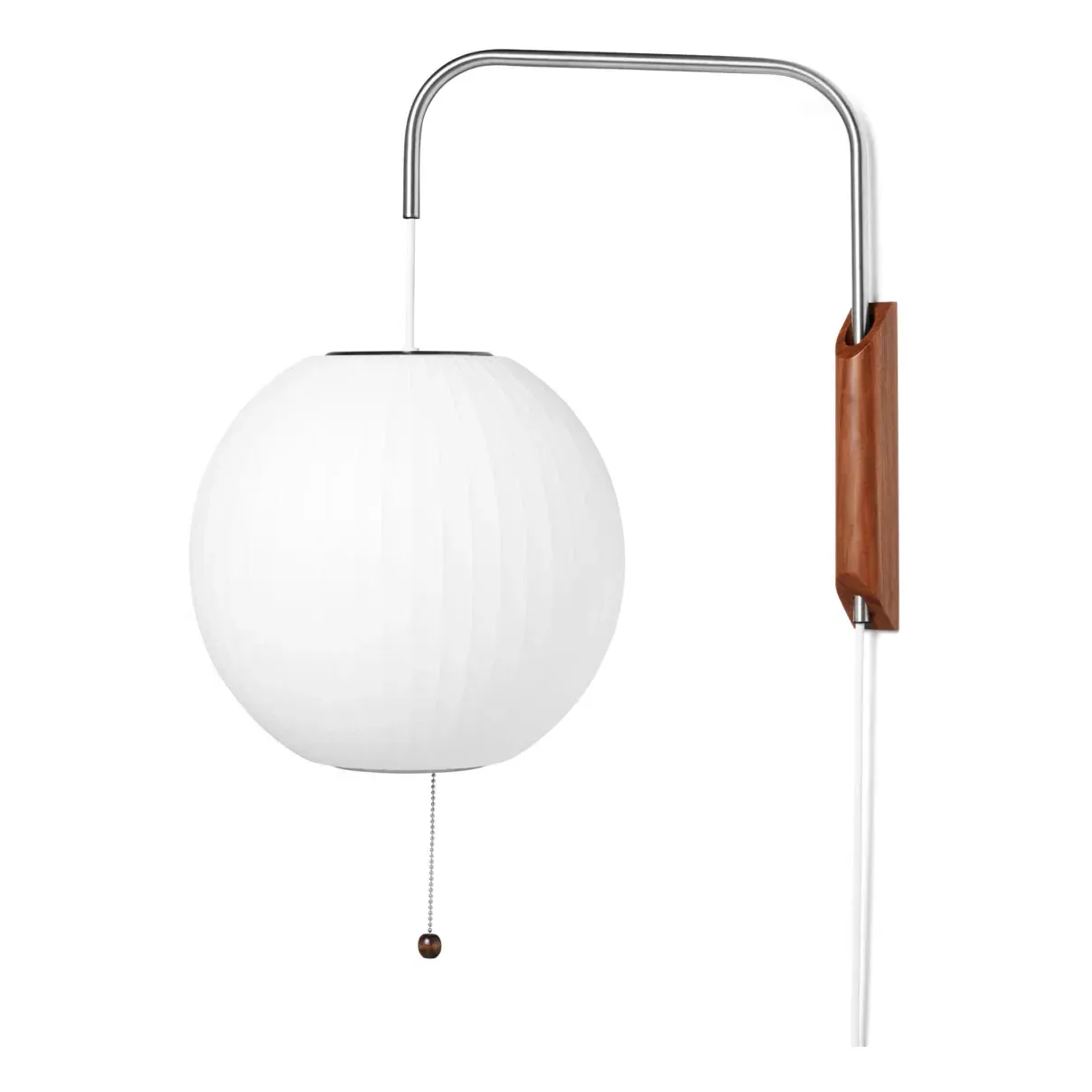 Nelson Saucer George Nelson Wall Lamp - Off-White, Polymer Fabric product