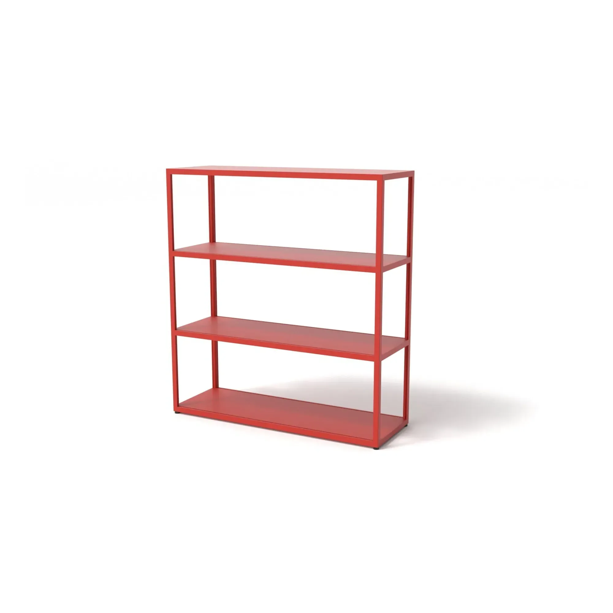 New Order 301 4-Shelf Shelving Unit - Red, Aluminium product