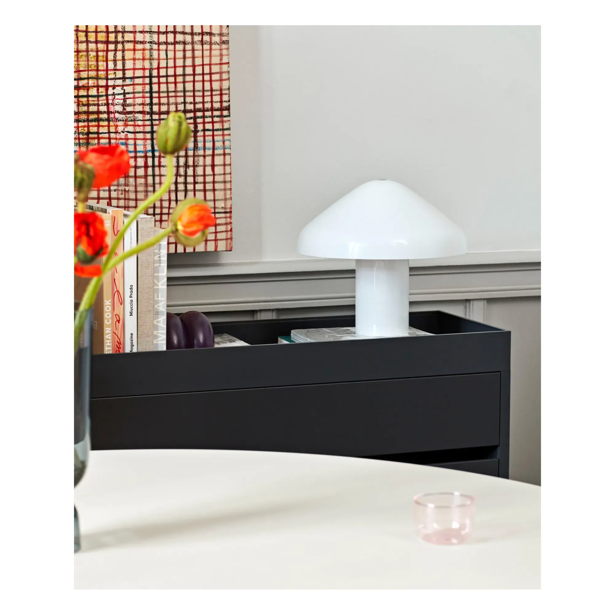 Pao Opal Glass Table Lamp - White alternate view