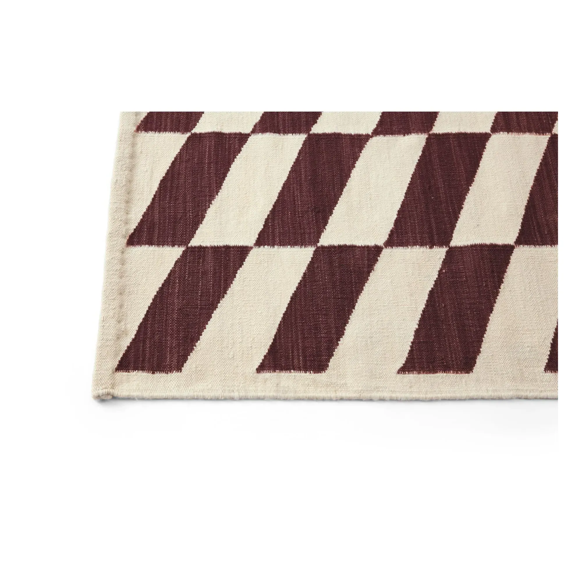 Shift Kelim Rug - Burgundy, Wool alternate view