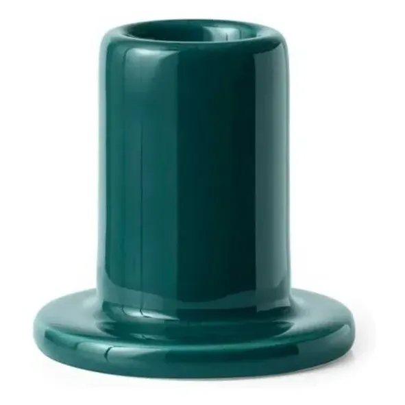 Tube Candlestick - Dark Green, Earthenware product