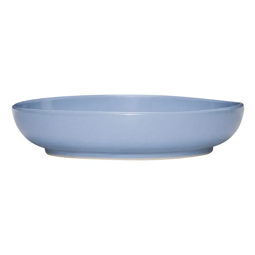 Amare Round Plate - Light Blue, Stone Powder product
